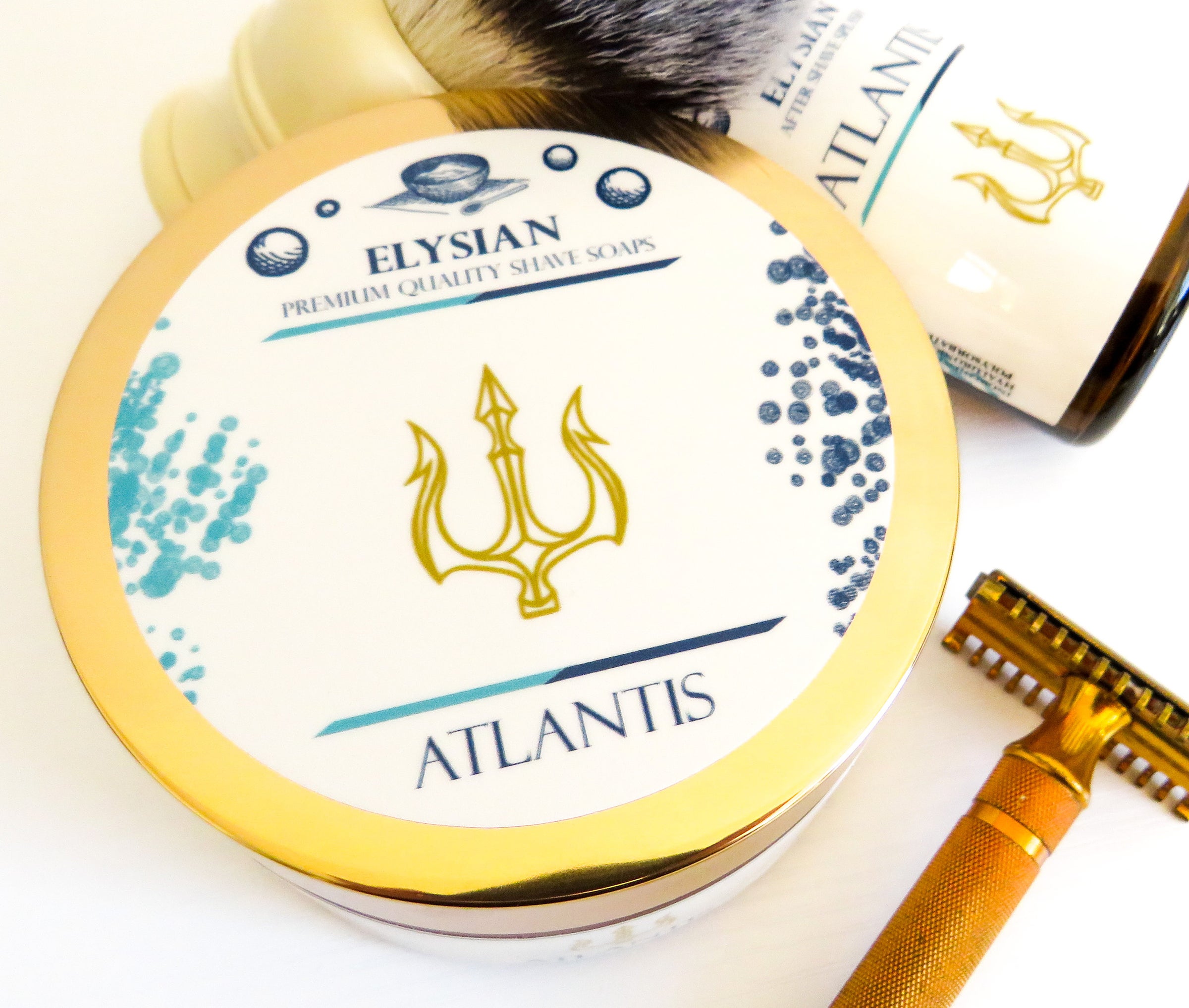 Elysian Atlantis Shaving Soap Set | Elysian Soap Shop 2405 Route